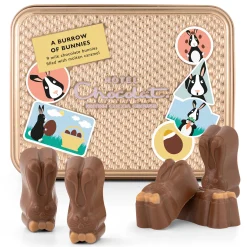 Caramel Chocolate|Chocolate Without Alcohol<Hotel Chocolat Burrow of Bunnies Chocolate Gift Tin