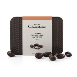 Dark Chocolate|Nut Chocolate<Hotel Chocolat Dark Chocolate Salted Caramelised Almonds Gift Tin