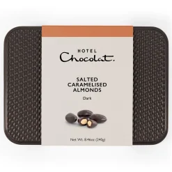 Dark Chocolate|Nut Chocolate<Hotel Chocolat Dark Chocolate Salted Caramelised Almonds Gift Tin