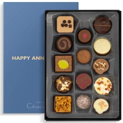 Vegetarian Chocolates|Letterbox Gifts<Hotel Chocolat Everything H-Box with Happy Anniversary Sleeve
