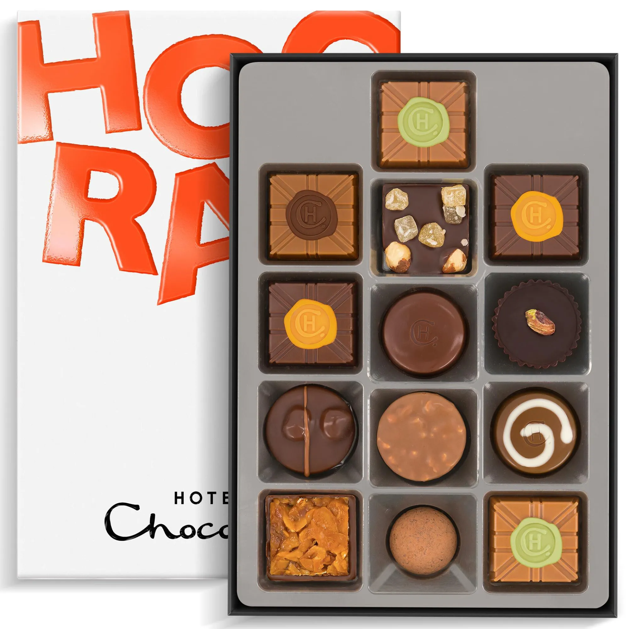 Chocolate Without Alcohol|Chocolate Boxes<Hotel Chocolat Exquisitely Nutty H-box with Hooray Sleeve