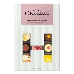 Vegetarian Chocolates|Chocolate Without Alcohol<Hotel Chocolat Exuberantly Fruity H-Box with Congratulations Sleeve
