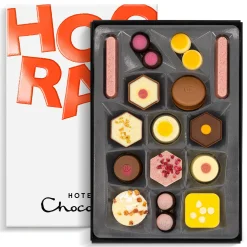 Vegetarian Chocolates|Chocolate Without Alcohol<Hotel Chocolat Exuberantly Fruity H-box with Hooray Sleeve