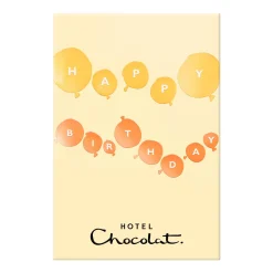 Vegetarian Chocolates|Chocolate Without Alcohol<Hotel Chocolat Exuberantly Fruity H-box with Birthday Balloons Sleeve