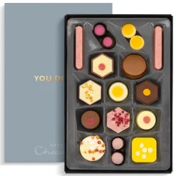 Vegetarian Chocolates|Chocolate Without Alcohol<Hotel Chocolat Exuberantly Fruity H-box with You Did It Sleeve