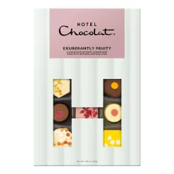 Vegetarian Chocolates|Chocolate Without Alcohol<Hotel Chocolat Exuberantly Fruity H-Box with Simply Thanks Sleeve