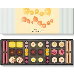 Chocolate Without Alcohol|Letterbox Gifts<Hotel Chocolat Exuberantly Fruity Sleekster with Birthday Balloons Sleeve