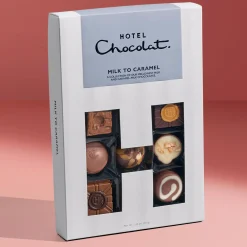 Chocolate Without Alcohol|Letterbox Gifts<Hotel Chocolat Milk to Caramel H-box With Valentines Day Sleeve