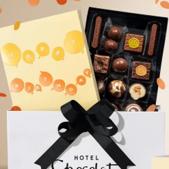 Chocolate Without Alcohol|Letterbox Gifts<Hotel Chocolat Milk to Caramel H-box with Birthday Balloons Sleeve