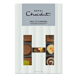 Chocolate Without Alcohol|Letterbox Gifts<Hotel Chocolat Milk to Caramel H-Box with Happy Birthday Sleeve