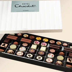 Vegetarian Chocolates|Chocolate Without Alcohol<Hotel Chocolat Patisserie Sleekster Luxe with Happy Birthday Sleeve