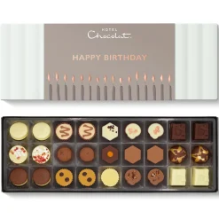 Vegetarian Chocolates|Chocolate Without Alcohol<Hotel Chocolat Patisserie Sleekster with Happy Birthday Sleeve