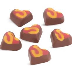 Fruity Chocolate|Raspberry Chocolate<Hotel Chocolat Raspberry & Peach Chocolate Hearts Ribbon Bag