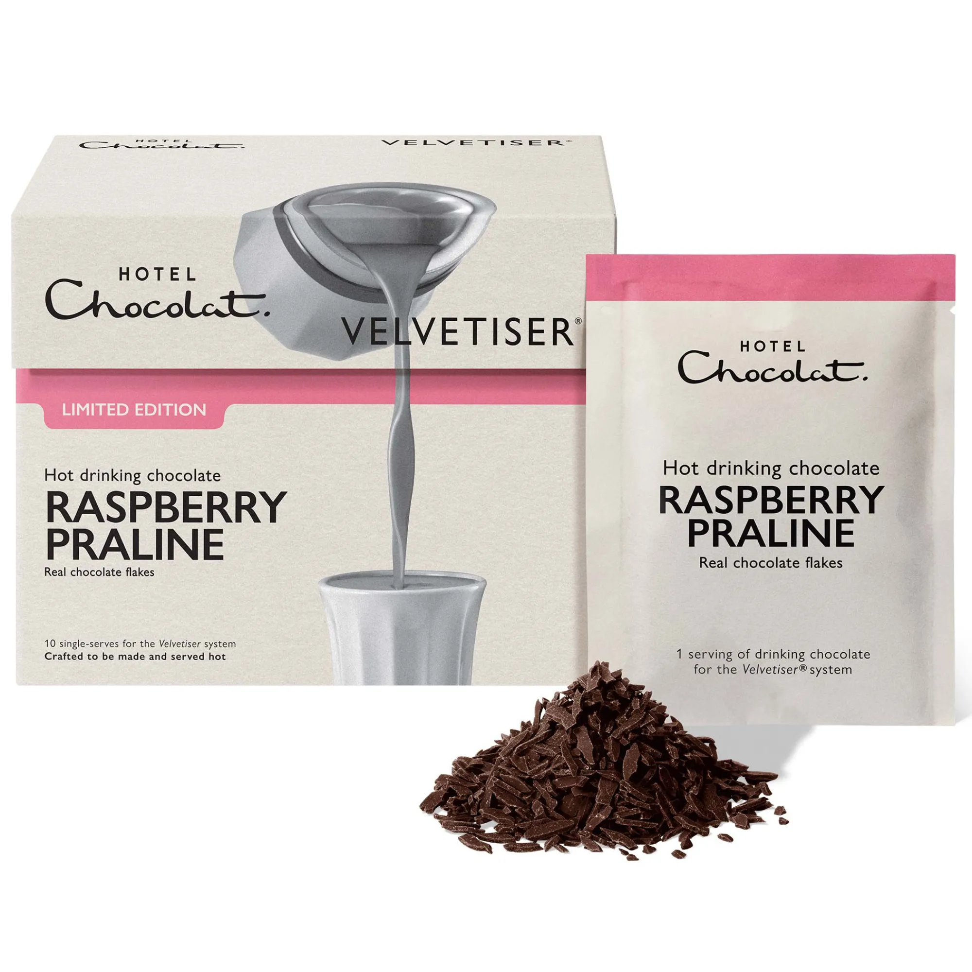 Fruity Chocolate|Raspberry Chocolate<Hotel Chocolat Raspberry Praline Hot Chocolate Sachets – Limited Edition