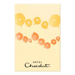 Vegetarian Chocolates|Letterbox Gifts<Hotel Chocolat Serious Dark Fix H-box with Birthday Balloons Sleeve