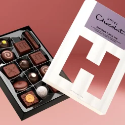 Vegetarian Chocolates|Letterbox Gifts<Hotel Chocolat Serious Dark Fix H-box With Valentines Day Sleeve