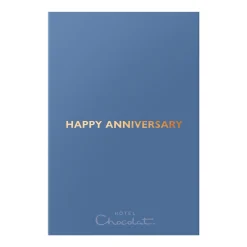 Vegetarian Chocolates|Letterbox Gifts<Hotel Chocolat Serious Dark Fix H-Box with Happy Anniversary Sleeve