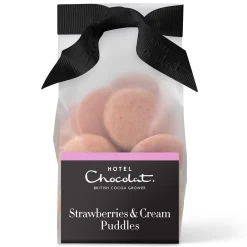 White Chocolate|Fruity Chocolate<Hotel Chocolat Strawberries & Cream Chocolate Puddles