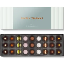 Vegetarian Chocolates|Letterbox Gifts<Hotel Chocolat Tipsy Truffles Sleekster with Simply Thanks Sleeve