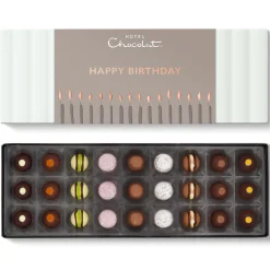 Vegetarian Chocolates|Letterbox Gifts<Hotel Chocolat Tipsy Truffles Sleekster with Happy Birthday Sleeve